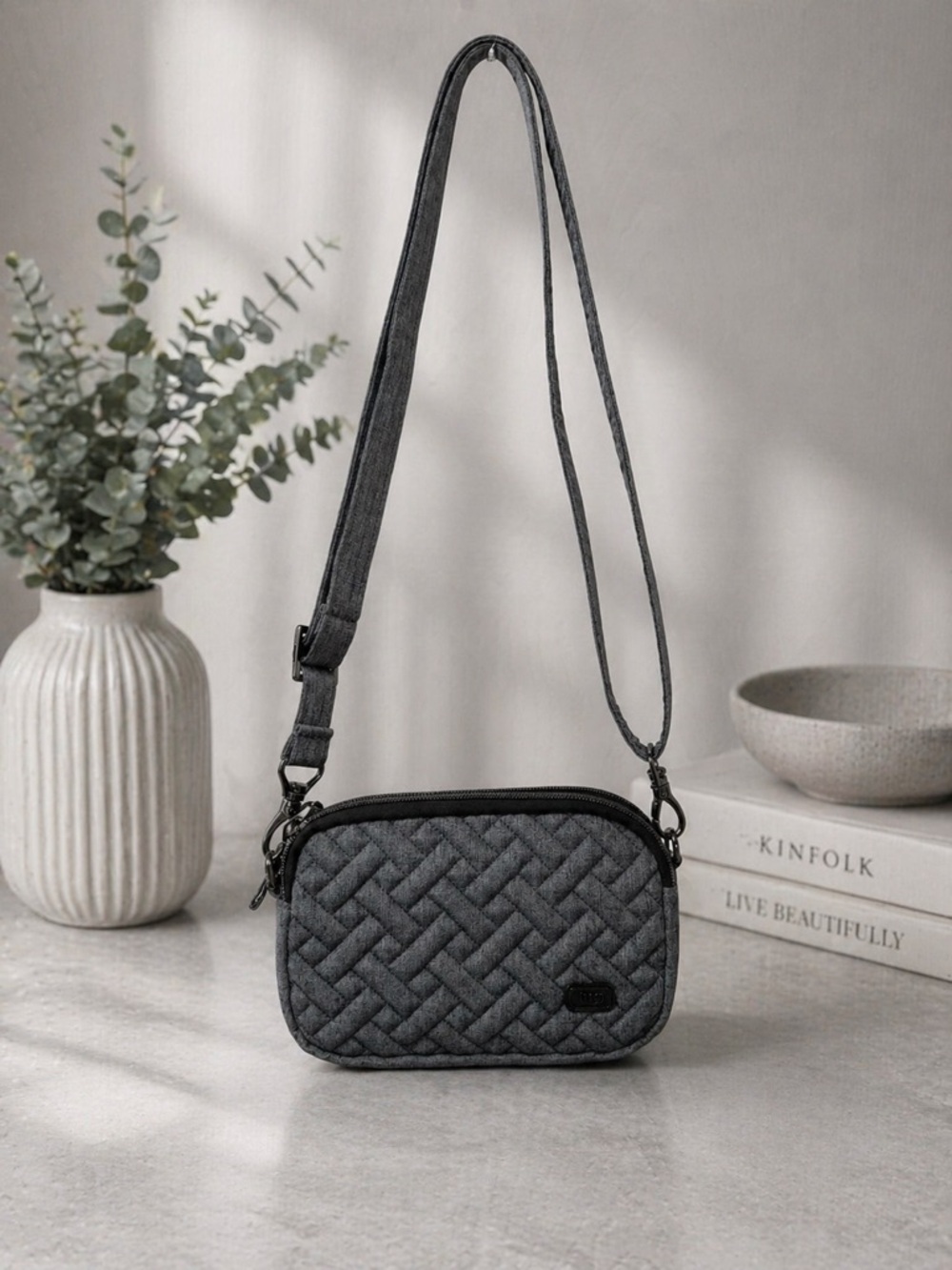 Coupe Convertible Crossbody Bag - Gray